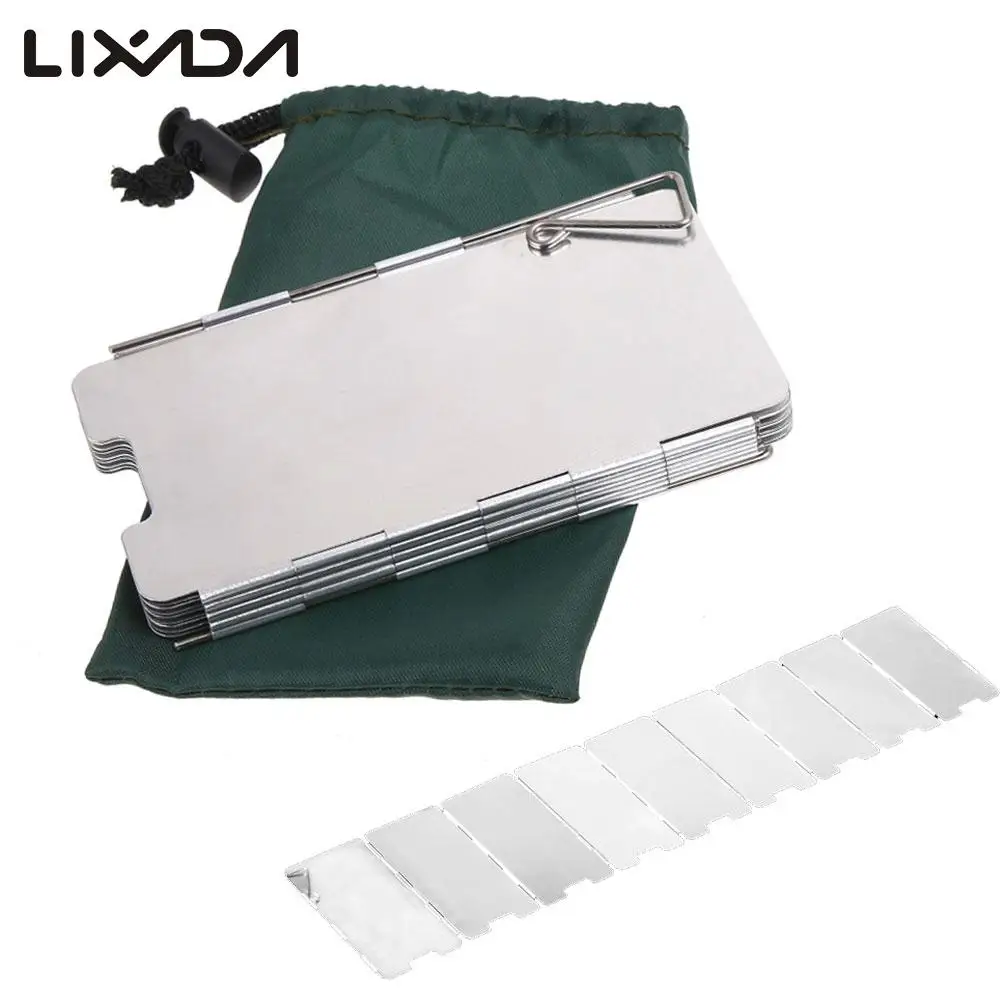 Wind Shield Durable 9 Plate Foldable Outdoor Camping Cooking Cooker Gas Stove Wind Shield Screen Wind Shield Durable 9 Plate Foldable Outdoor Camping Cooking Cooker Gas Stove Wind Shield Screen
