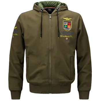 

2017 Men's Solid Waterproof Windbreaker Coats Male Casual Slim Bomber Jacket Army Hoody Jacket Male Winter Coat 3D Plus Size