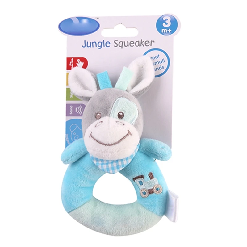 Beli Hewan Lembut Plush Anak anak Bayi Anak Laki laki Anak Perempuan Mainan Kerincingan Bayi Lonceng Pendidikan Boneka Lucu Kartun Hewan Plush Mainan Bayi Hadiah