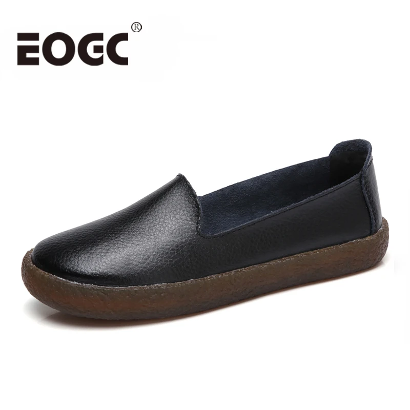 

Women flats Autumn Leather Casual Shoes For Women Boat Shoes Fashion women shoes Zapatos Mujer Mother's shoes