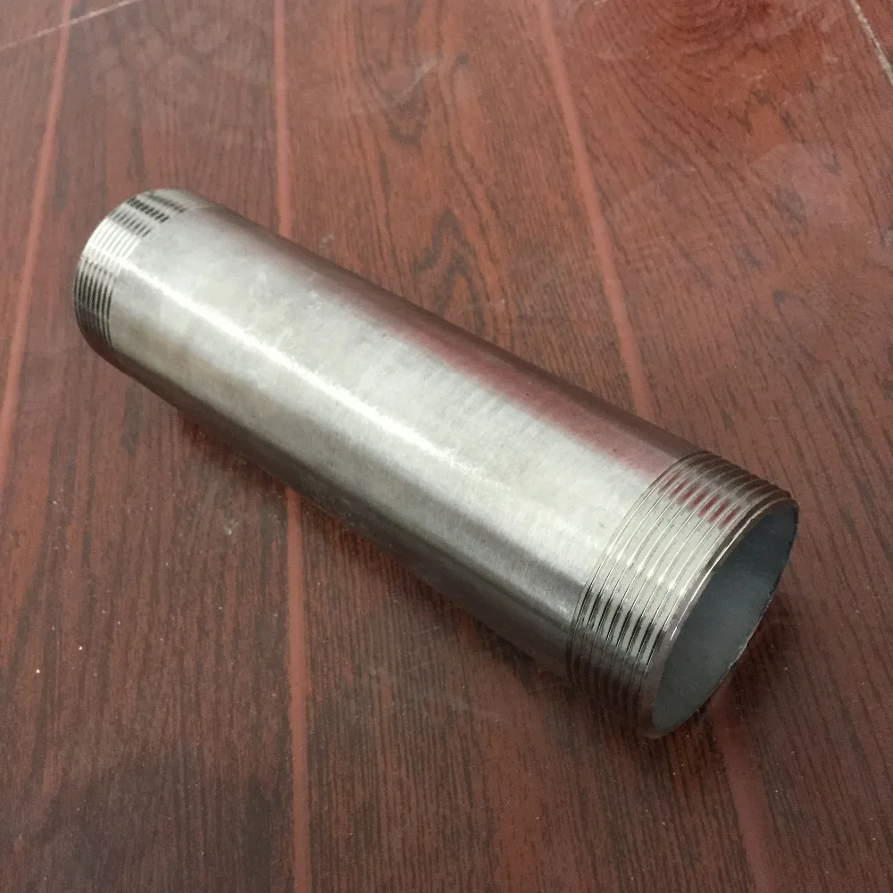 Bsp New 2" Male X 2" Male 304 Stainless Steel Threaded Pipe Fitting