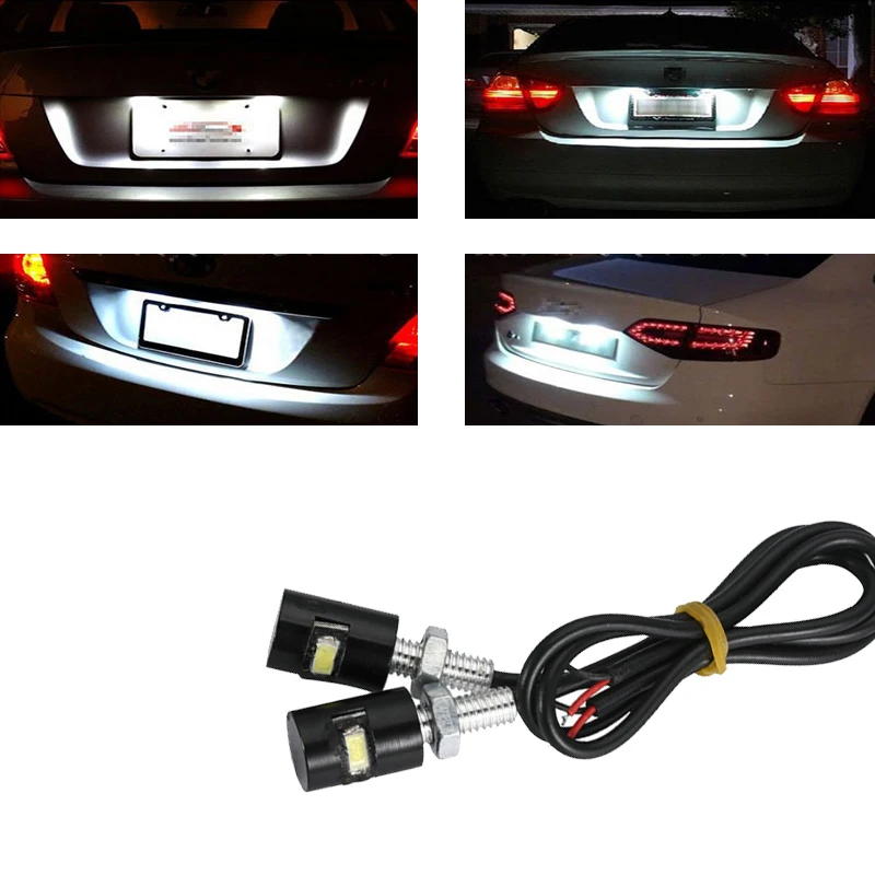 2xPCS Number Plate Light License Plate Light Lamp Bulbs for Boats