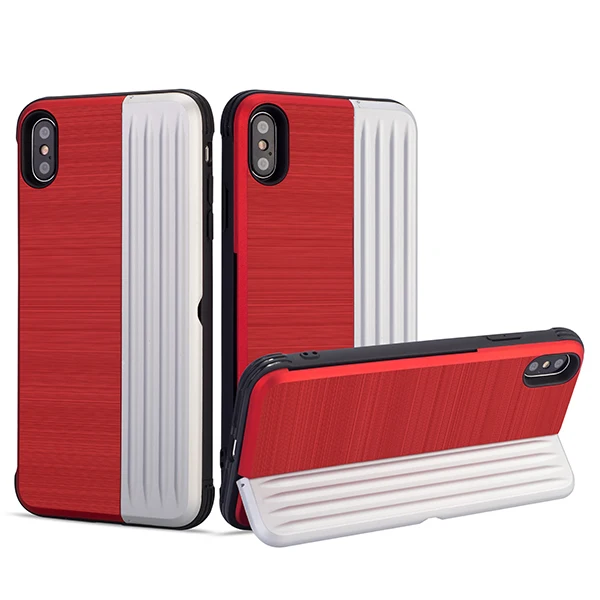Для iphone Xs Макс стоять чехол силиконовый чехол Kickstand чехол для iphone XR Xs 6 7 8 плюс полное покрытие - Цвет: red