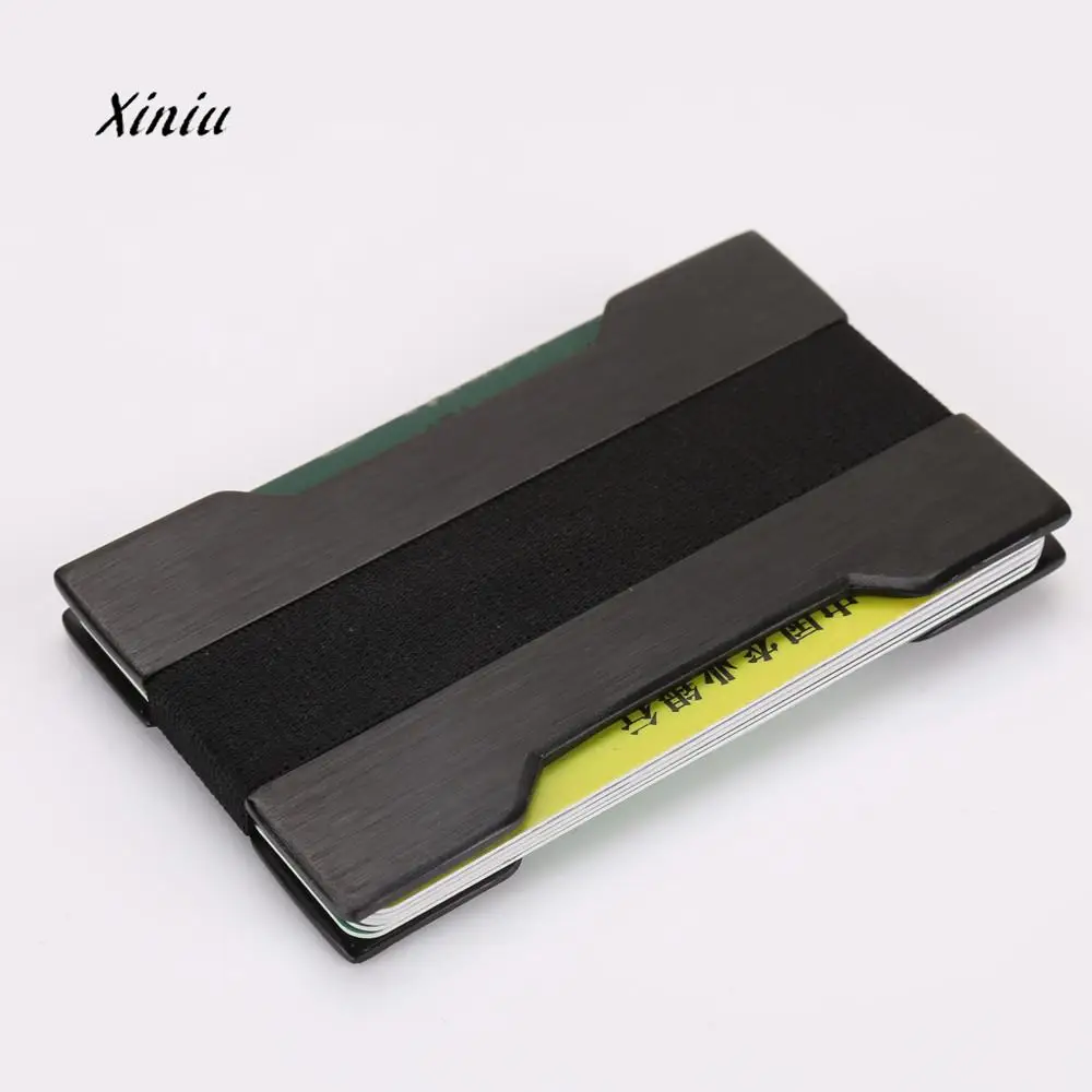 Новый дизайн мужской металлический противокражный кошелек держатель для
