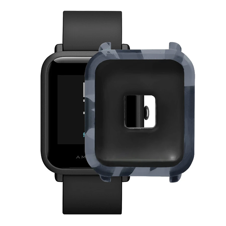 

Silicone Full Case Cover for Xiaomi Huami Amazfit Bip Youth Watch Shell Bumper Screen Protector for Amazfit Bip Accessories