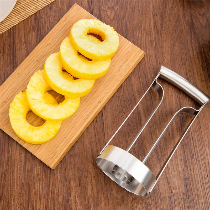 Полезная из нержавеющей стали нож для нарезки ананасов фрукты Овощечистка ананасы резак кухонные инструменты