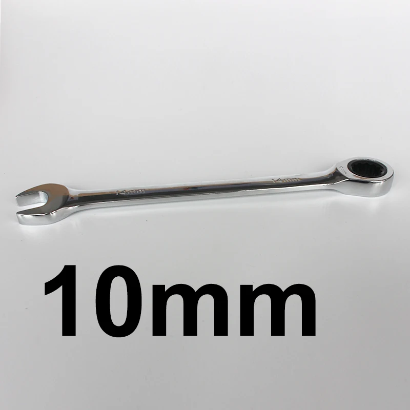 10mm open end wrench ratchet key Combination spanner handle tools
