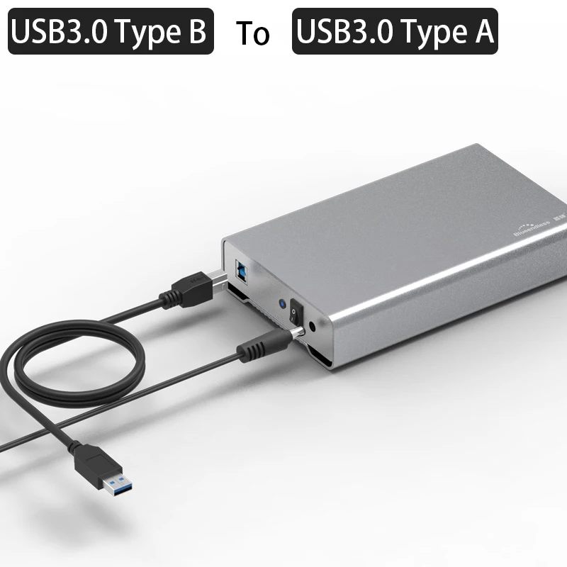 3,5 дюймовый корпус для жесткого диска USB 3,1/USB 3,0 Внешний чехол для жесткого диска SATA полностью алюминиевый внешний корпус type C или USB B