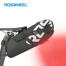 Cycling Bag Bike Rear Bags Bicycle Bag LED Tail light Seatpost Bag Bike Saddle Seat Storage Backpack MTB packet Pannier