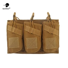 Тактические вентиляторы Molle 7,62 5,56 подсумок одиночный/двойной/тройной лямки Molle защелкивающиеся кнопки открывающиеся сверху охотничьи Тактические аксессуары