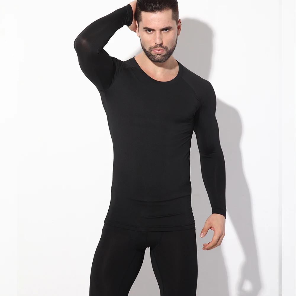 Men's Long Johns thin Underwear Sets Warm Stretch Tight Base Layers Compression Sweat Quick Drying Tops Bottoms Suits Clothes