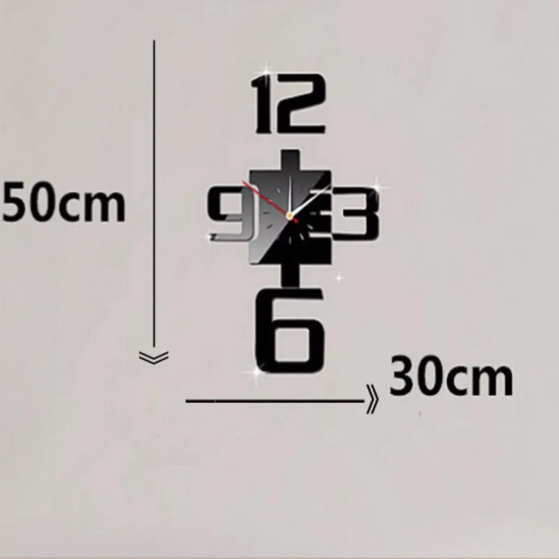 Кварцевые часы акриловые зеркальные настенные часы большие декоративные часы Современная Гостиная Diy Reloj De Pared Horloge настенные наклейки
