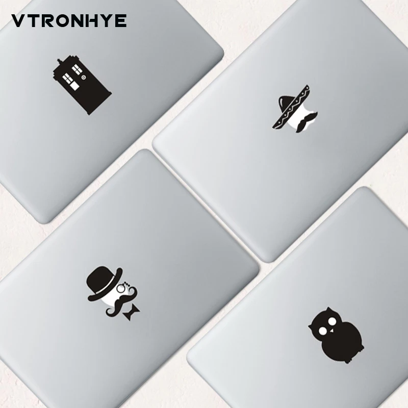 Black Cartoon Laptop Partial Sticker for font b Apple b font font b MacBook b font