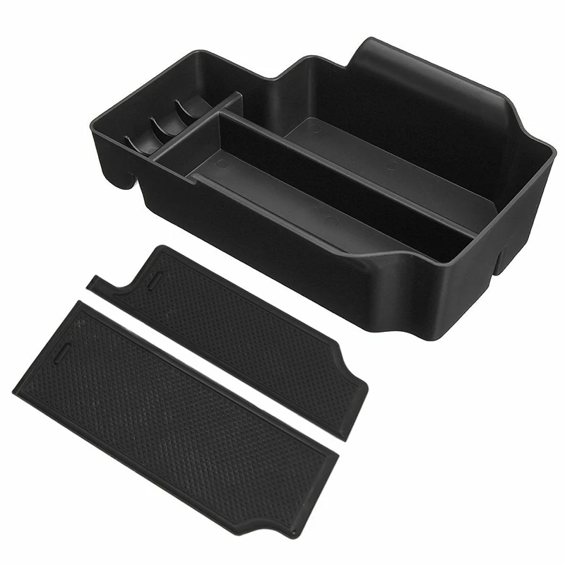 

Black Mouldings Storage Box Interior Accessories Center Console Tray For Chevy Colorado 15-19