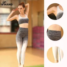 Женский комплект для йоги мягкий спортивный бюстгальтер и эластичные леггинсы для тренировки комплект из 2 предметов