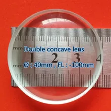2 шт двойные вогнутые биконкейвые стеклянные линзы 40 мм Диаметр-100 мм фокусное расстояние для физических оптических экспериментов