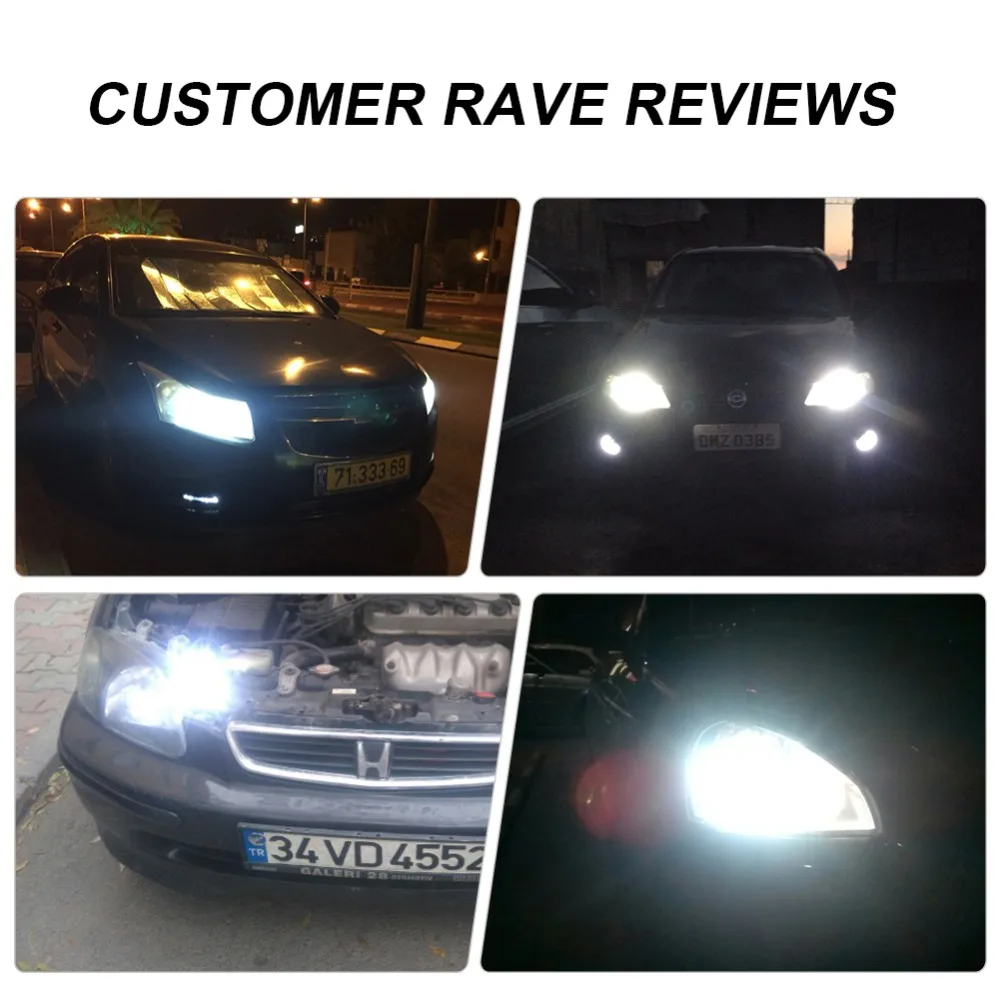 Светодиодная Автомобильная фара Avacom V2 серии H1 H3 12000lm HB3 HB4 H11 H8 HIR2 H27 12V 72W 6500K 24V LED H4 H7