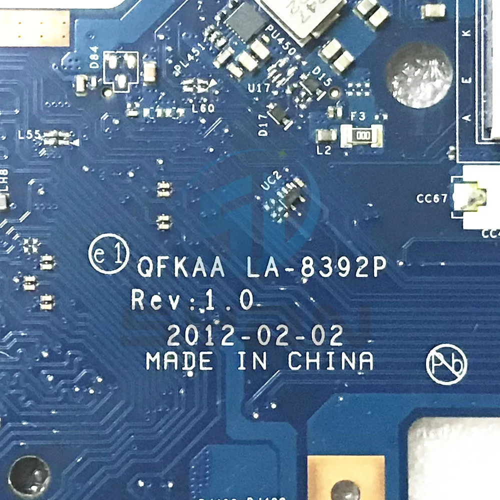 K000135160 QFKAA LA-8392P Laptop Logic board For Toshiba Satellite P850 P855 Motherboard MAIN BOARD HM77 UMA DDR3