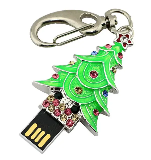 Christmas Gift USB Flash Drive 4GB 8GB 16GB 32GB Santa Claus/house/tree