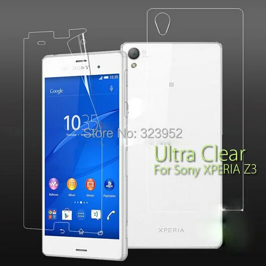for sony Z3 front and back 