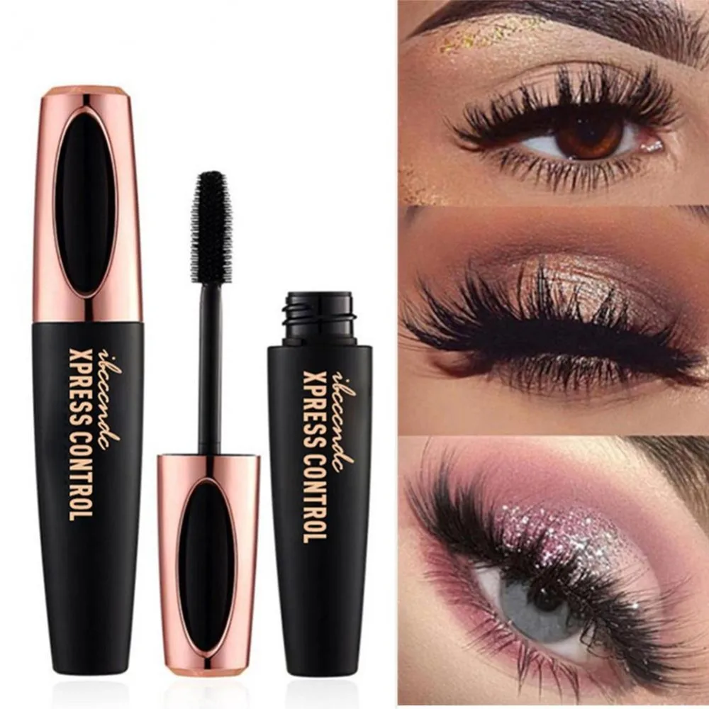 

3d Mascara For Eyelash Extension Black Thick Lengthening 4D Silk Fiber Lash Mascara Eye Lashes Cosmetics Waterproof Rimel