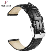 18/20/21/22/24 мм Для мужчин Для женщин кожаный ремешок для часов Простота установки автоматический бары ремешок чёрный; коричневый ремешок для наручных часов