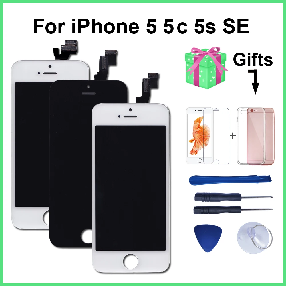 Goede AAA Kwaliteit LCD Voor iPhone 5 5C 5 S SE Vervanging Scherm Digitizer Touch Screen Montage Voor iPhone 6 lcd scherm