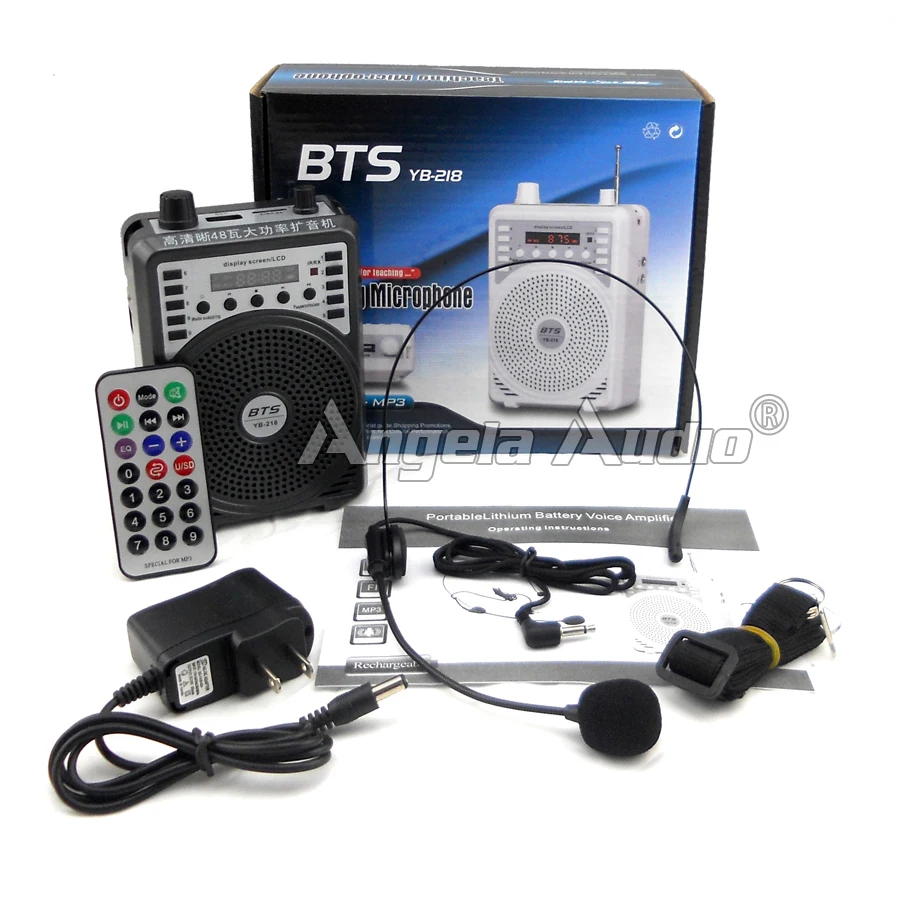 

Free Shipping 40W Portable Mini Amplifier USB Loudspeaker With Headset Microphone Wireless FM Radio MP3 Player Stereo Sound Box