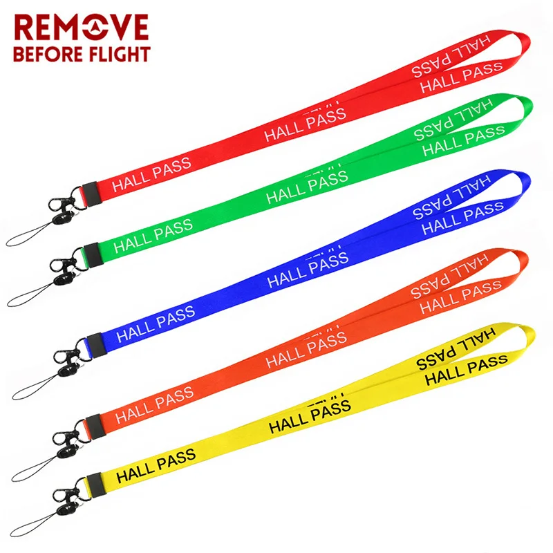 

Remove Before Flight Neck Lanyards for Keys Hall Pass Keychain School Passes Lanyard for ID Badge Holder Neck Strap Key Chain