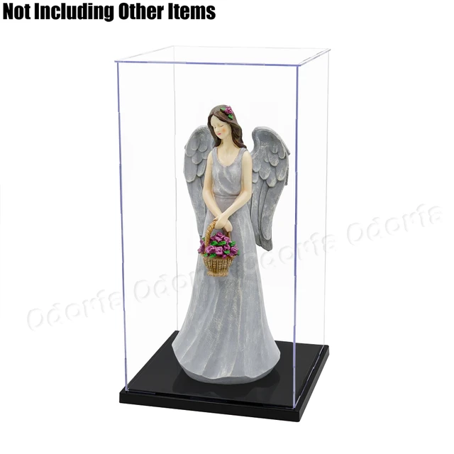 Odoria 21/24/31/37/40cm Acrylic Display Case Large Dustproof Clear Box Cabinet 1/87 1/35 Action Figures Collectibles Model Doll 4