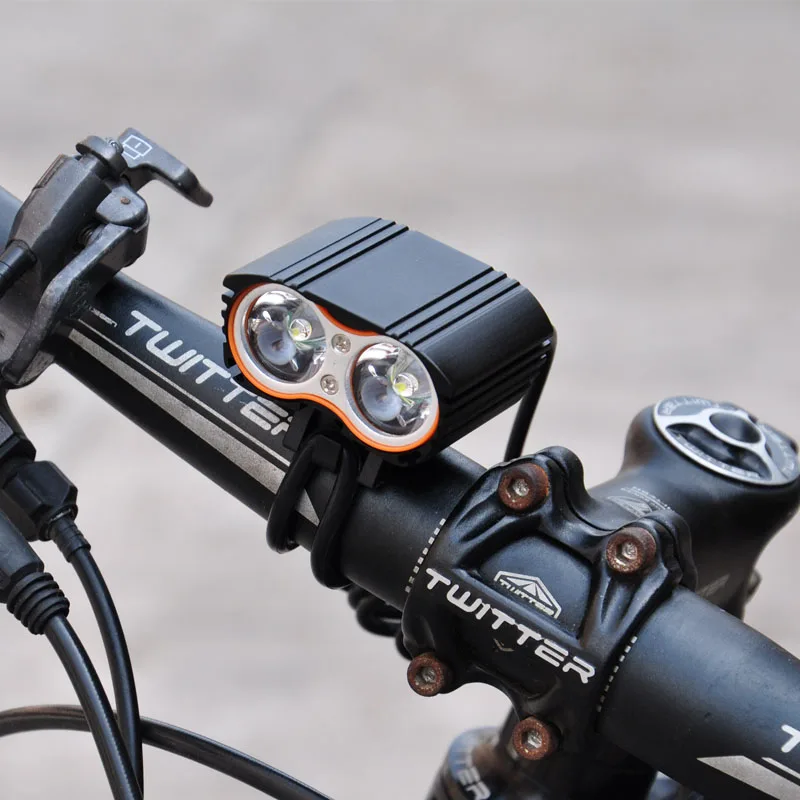 Водонепроницаемый 3000лм XM-L T6 светодиодный велосипедный USB головной светильник, Аксессуары для велосипеда