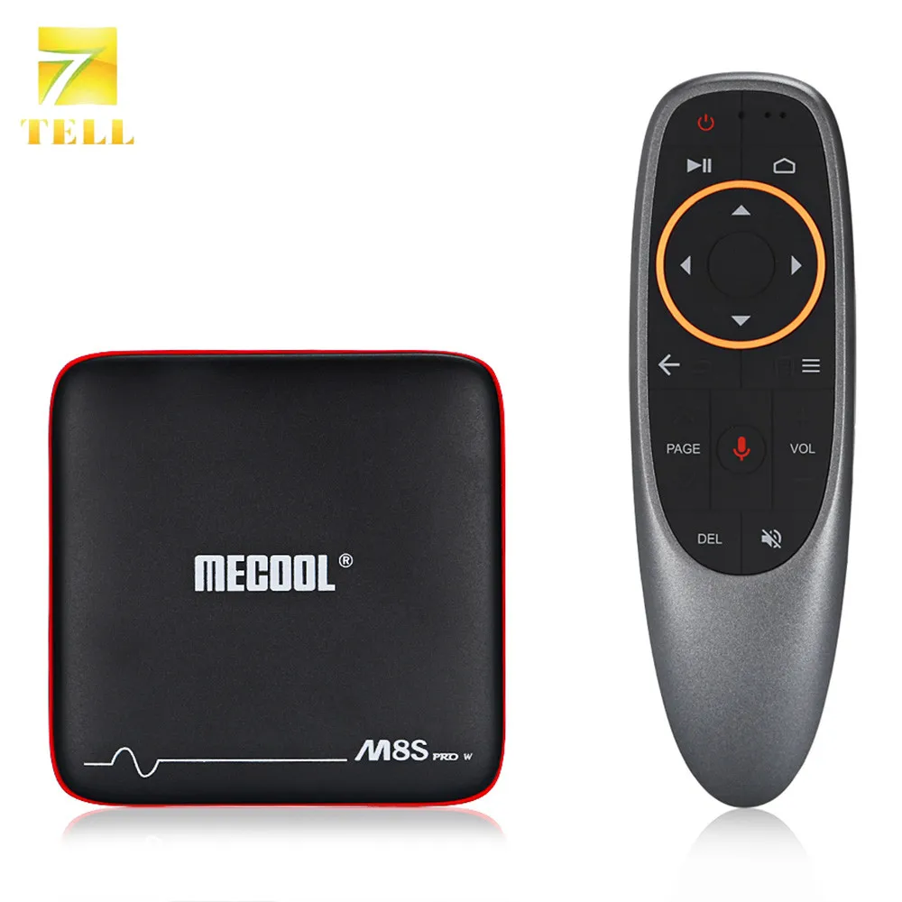 M8S PRO W Голосовое управление 1G 8G TV Box Android 7 1 Amlogic S905W 2 Гб RAM DDR3 16 ГБ 4K H.265 Smart Set Top