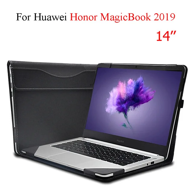 

2019 New Original 1:1 PU Leather Case For Huawei Honor MagicBook 2019 14 Smart Cover For Honor MagicBook 14 Protective Shell Bag