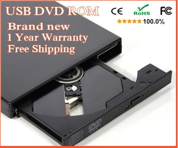 DVD rom USB 2 0 Внешний привод CD Привод Оптический плеер ридер Бесплатная доставка|dvd