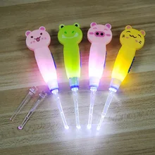 Светодиодный светящийся светильник, Детская Ушная ложка, очиститель ушей для детей, уход за ребенком, чистка ушей, светильник ложка для удаления ушной серы, инструмент для ухода за ушами