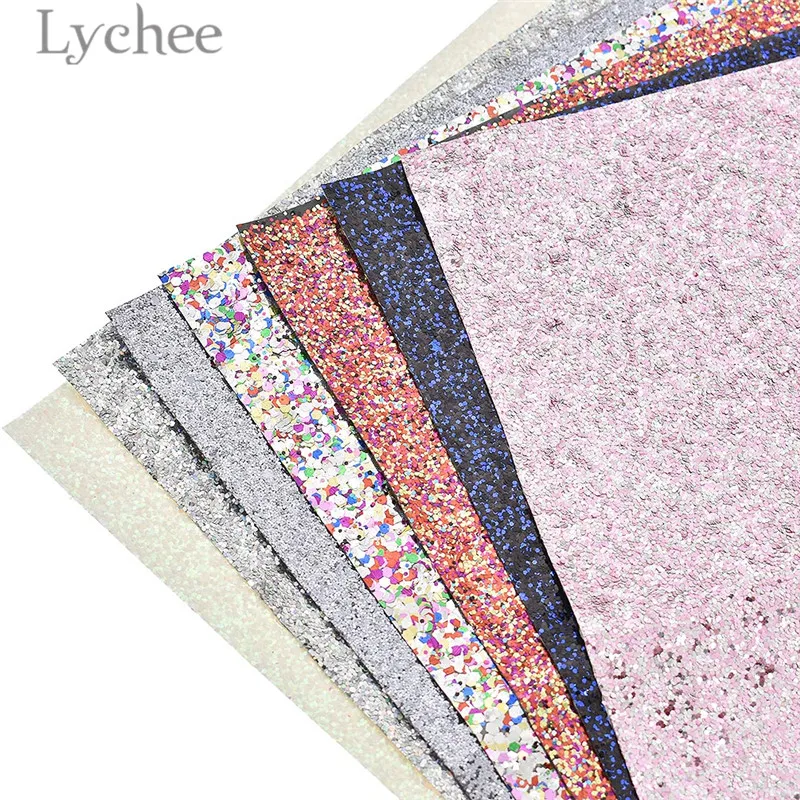 Lychee Life 29x21 см A4 плотная блестящая ткань из искусственной кожи высокого качества для шитья Синтетическая Кожа DIY материал для сумок одежды