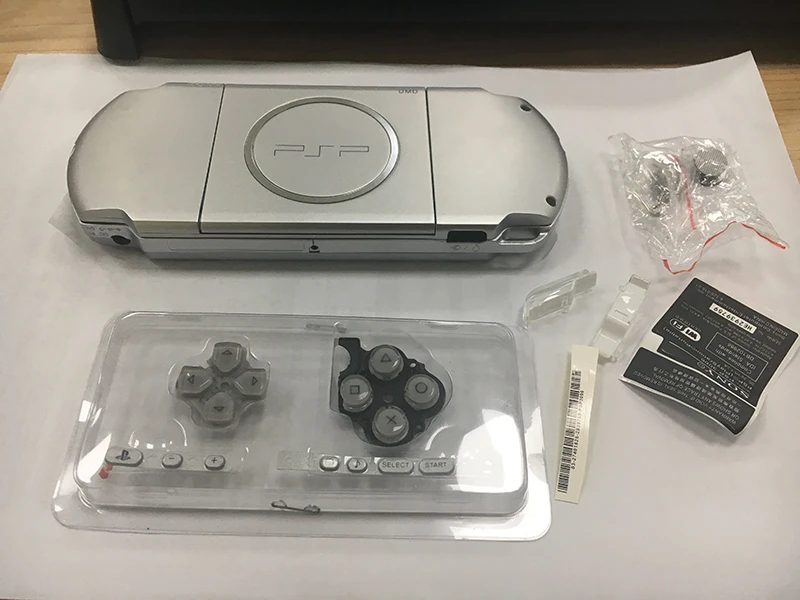 

Silver Full Shell Case Housing For PSP3000 PSP 3000 Game Console Replacement Cover With little parts