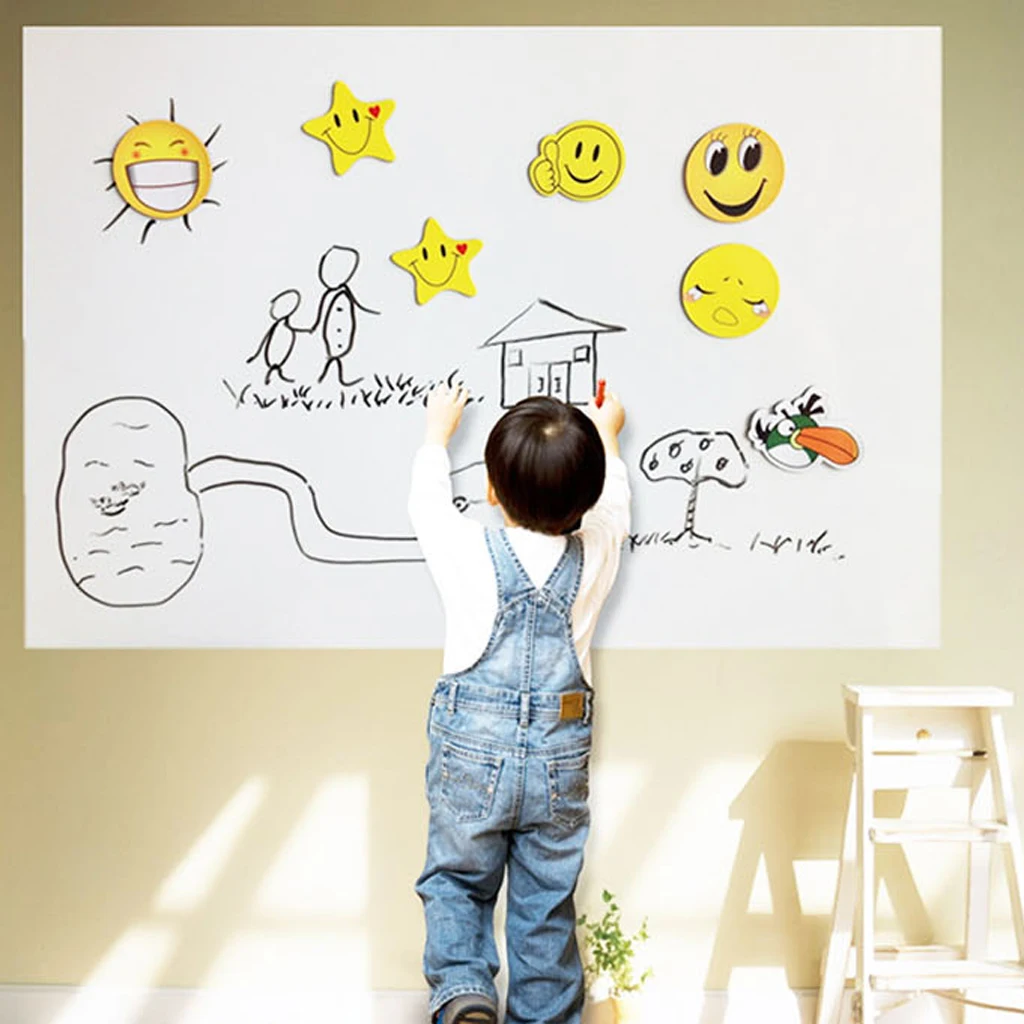 Write Vinyl Roll Sticker Adhesive Board Peel Writing Paint Blackboard Drawing Board Paint Paper 2m 45cm	