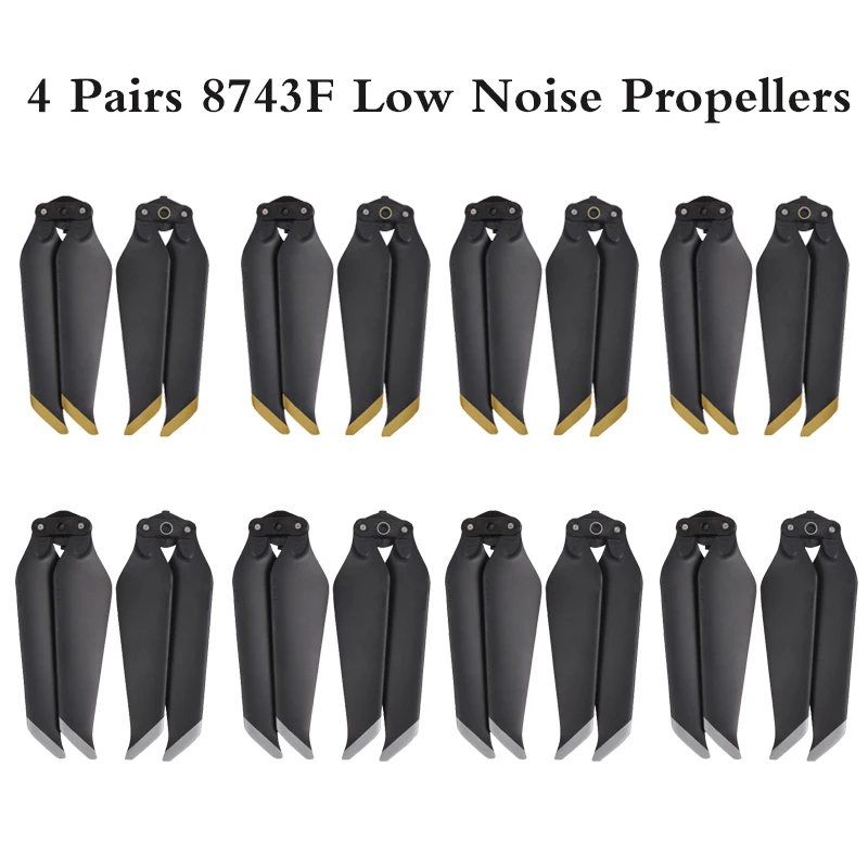 

4pairs Propeller for DJI Mavic 2 Pro Zoom 8743F Low-Noise Props Quick-Release Folding Blade Noise Reduction Prop Drone Accessory