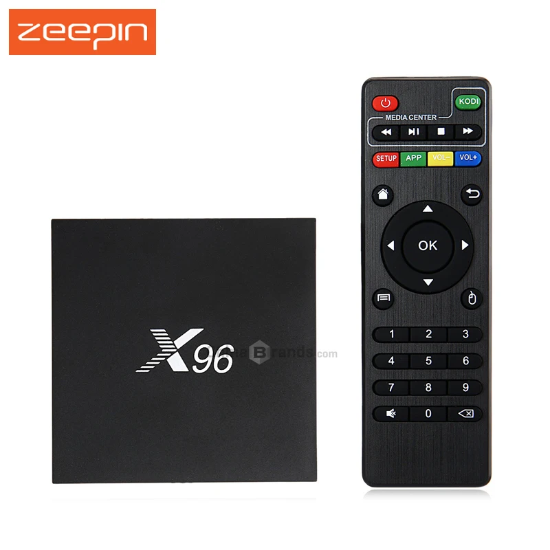 Newest Amlogic S905X X96 Android 6.0 TV BOX Quad Core 2.4GHz WiFi HDMI 2.0 with USB 2.0 AV LAN TF Card Slot Set-up Box