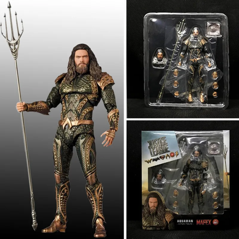 DC Justice League Super Hero Aquaman Mafex фильм ПВХ фигурка игрушки куклы Рождественский подарок на день рождения 16 см