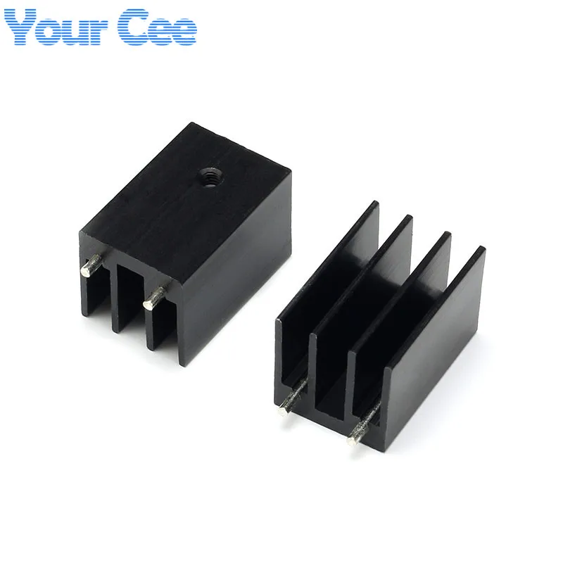 Replacemet Blue Heatsink Heat Cooling Fin 15mm x 15mm x 8mm Aluminum