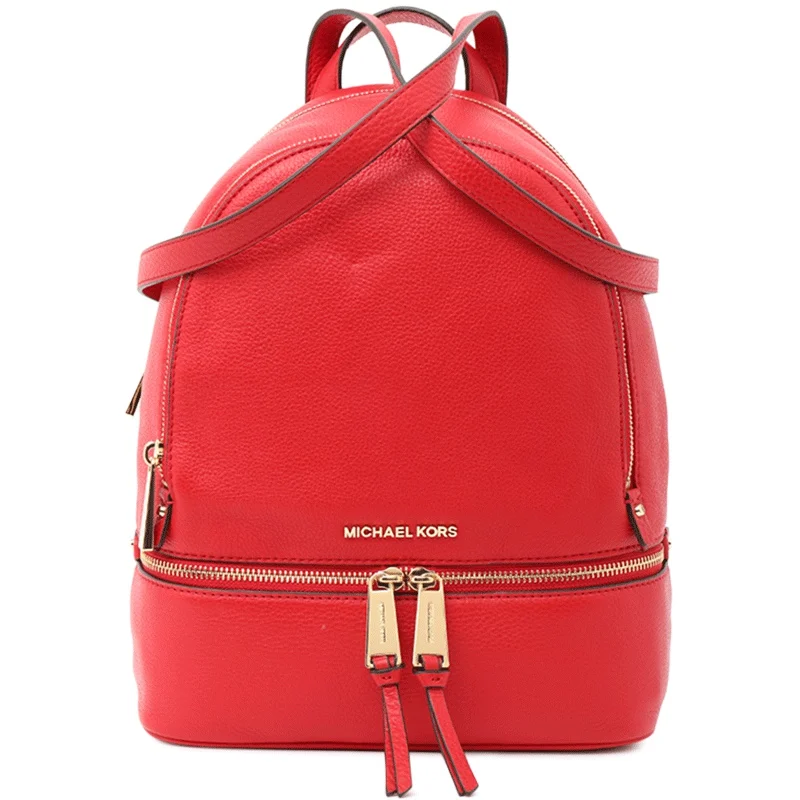 Кожаный рюкзак средней длины MICHAEL KORS RHEA 30S5SEZB1L - Цвет: BRIGHT RED 102015422