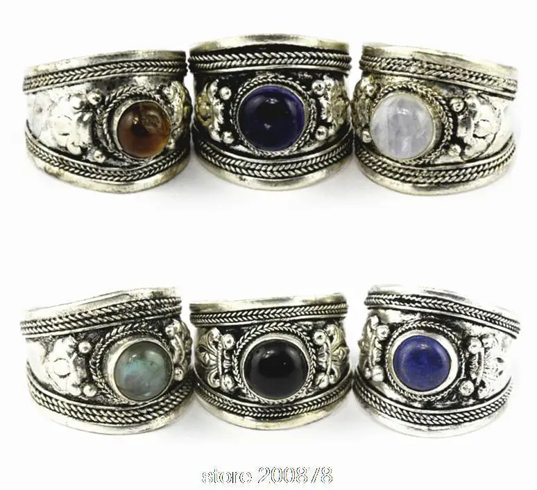 Effectief Aap vergeven Mix Wholesale 50pcs Traditional Tibetan Rings Copper Inlaid Various Bead  Amulet Rings For Man Free Shipping - Rings - AliExpress
