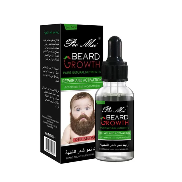 Pure Natural Beard Growth Essential Oil Gentle Nourishing Beard Care Moustache Beard Oil New Pro 4