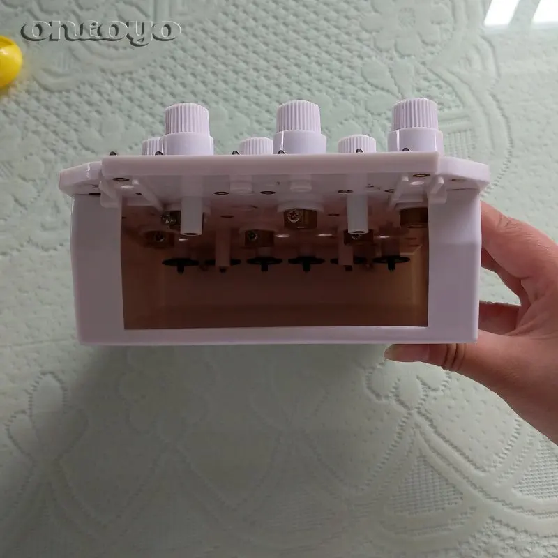 Computer Embroidery Machine Parts Head Clamp Base (6 Pin With Bottom Inspection Head Alarm Box Beige)