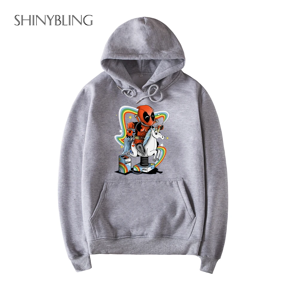 Jepang Ninjia Kuda Unicorn Kaus Kartun Perempuan Hoodies Tumblr