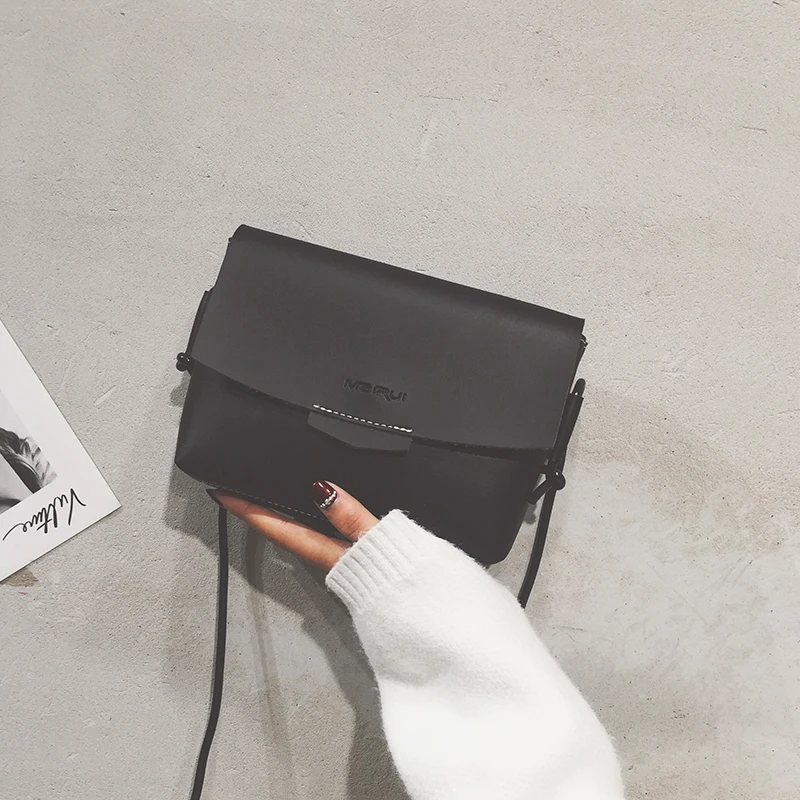 

Cross Body Women's Fashion PU Leather Shoulder Bag Ladies 2018 Brand Designer Handbag Women's Famous Trumpet Woman Handbag