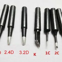 Коническая ширина наконечника паяльника 900M-T-K/B/I/1.6D/2.4D/3.2D/1C/2C/3C/4C для паяльной станции 936 5 шт