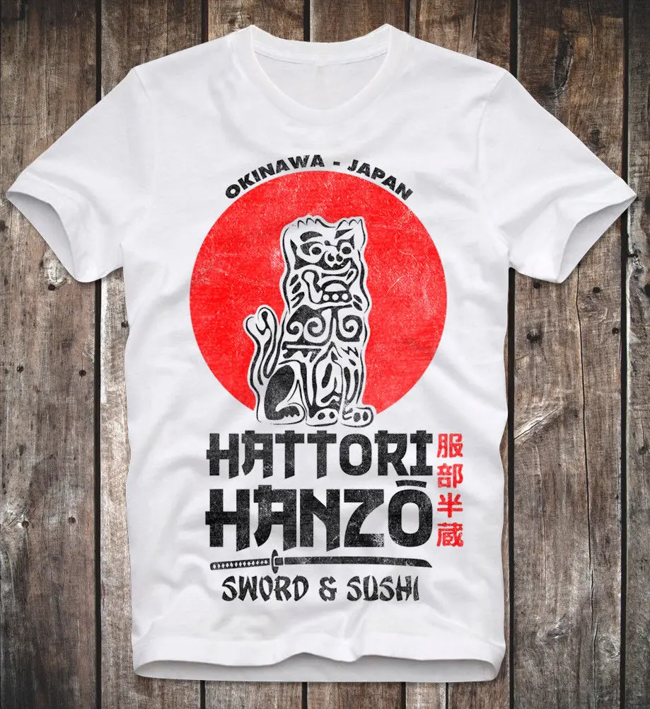 

T-SHIRT HATTORI HANZO SWORD SUSHI KILL BILL TARANTINO UMA THURMAN RETRO VINTAGE Cool Casual pride t shirt men Unisex Fashion